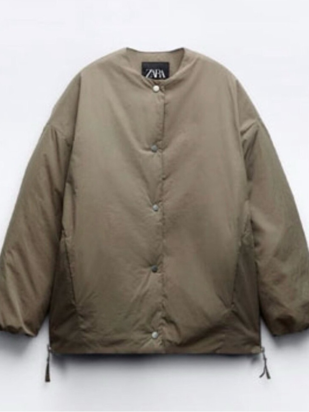 ZARA • Puffer Water Repellent Anorak ZW Collection Jacket Coat Sz M NWT - Picture 2 of 7